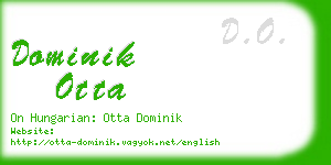 dominik otta business card